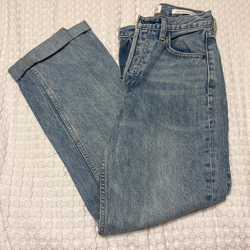 Denim forum bf high rise loose size 23, 28 length only worn a couple times